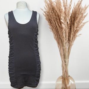 Mini grey color dress tee shirt dress cocktail party casual summer wear size L